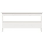 vidaXL Banc d'entrée blanc 100x28x45 cm bois de pin massif
