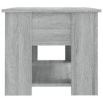 vidaXL Table basse Sonoma gris 79x49x41 cm Bois d'ingénierie