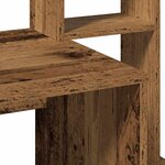 vidaXL Bureau avec étagères vieux bois 100x45x140 cm bois d'ingénierie