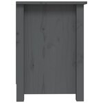 vidaXL Meuble TV Gris 103x36 5x52 cm Bois de pin massif