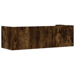 vidaXL Étagère murale chêne fumé 100x35x30 5 cm bois d'ingénierie