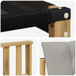 vidaXL Ensemble de canapés d'extérieur 5 pc Blanc et gris clair
