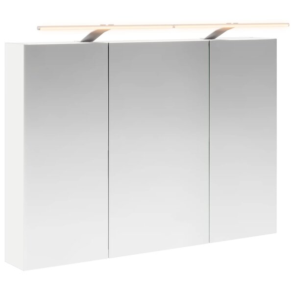 vidaXL Armoire Miroir de Salle de Bain Blanc 100 x 14 5 x 70 cm