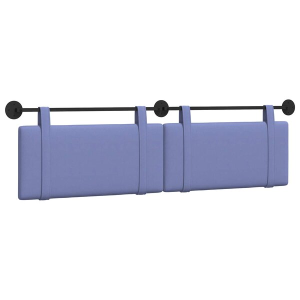 vidaXL Tête de lit suspendue Bleu denim Tissu