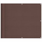 vidaXL Écran de balcon marron 90x1000 cm 100  polyester oxford