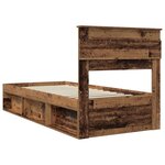 vidaXL Cadre de lit Bois ancien 90 x 200 cm Pin massif
