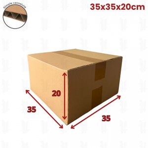 20 cartons caisse américaine 35x35x20 (fefco 201)