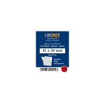 Pochettes simple soudure 41 x 30 mm pour timbres type Monaco voitures. Fond - Transparent