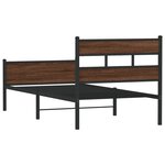 vidaXL Cadre de lit sans matelas chêne marron 100x190 cm