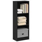 vidaXL Bibliothèque noir 40x24x109 cm bois d'ingénierie