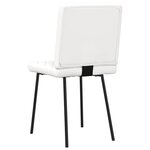 vidaXL Chaises à manger lot de 6 blanc similicuir