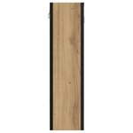 vidaXL Armoire à miroir salle de bain chêne artisanal bois ingénierie