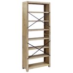 vidaXL Bibliothèque 7 niveaux 80x30x200 cm Bois solide d'acacia