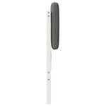 vidaXL Tête de lit capitonnée Blanc et gris clair 150 cm Pin massif