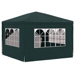 vidaXL Tente de réception 3 x 3 m Vert