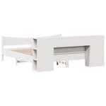 vidaXL Cadre de lit sans matelas blanc 180x200 cm bois massif de pin