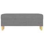 Banc banquette 100 x 35 x 41 cm tissu gris foncé 02_0010522