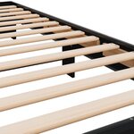 vidaXL Cadre de lit sans matelas noir 90x200 cm