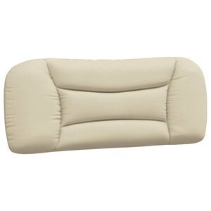 vidaXL Coussin de tête de lit Hvar crème 100 cm tissu