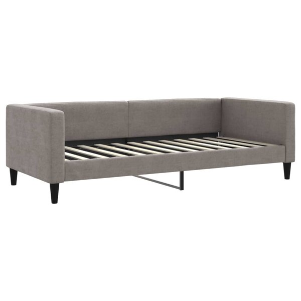 vidaXL Lit de repos sans matelas taupe 90x200 cm tissu