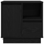 vidaXL Cabinet de chevet Noir 50 x 34.5 x 50 cm. Bois d'ingénierie