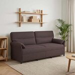 vidaXL Canapé 100  polyester  cadre en métal  MDF  Contreplaqué