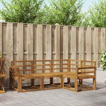 vidaXL Ensemble de canapés d'extérieur 4 pc Naturel