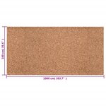 vidaXL Rouleau de liège 100x1000 cm 2 mm