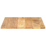 vidaXL Dessus de table 80x80x2 5 cm carré bois massif de manguier