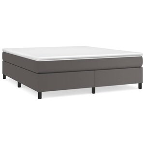 vidaXL Cadre de lit gris 160x200 cm similicuir