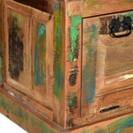 Banc banquette de rangement de chaussures 85 x 40 x 45 cm bois de récupération 02_0010853