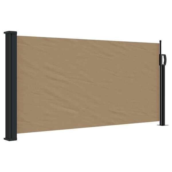 vidaXL Auvent latéral rétractable taupe 100x500 cm