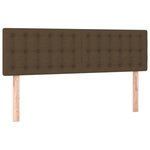 vidaXL Sommier à lattes de lit matelas et LED Marron foncé 140x200 cm