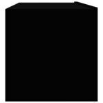 vidaXL Meuble TV Noir 100x30x30 cm Bois d’ingénierie