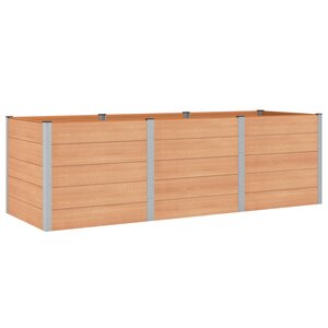 vidaXL Jardinière surélevée Marron 300 x 100 x 91 cm WPC et Aluminium
