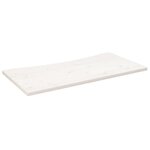 vidaXL Dessus de bureau blanc 100x50x2 5 cm bois massif de pin