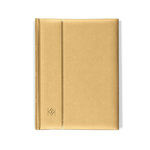 Classeur Comfort métallique 64 pages noires pour timbres. Couleur - doré
