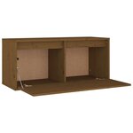 vidaXL Armoire murale Marron miel 80x30x35 cm Bois de pin massif