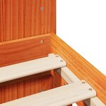vidaXL Cadre de lit sans matelas cire marron 160x200cm bois pin massif