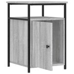 vidaXL Tables de chevet 2 Pièces sonoma gris 40x42x60cm bois d'ingénierie