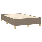 vidaXL Cadre de lit sans matelas taupe 120x200 cm tissu