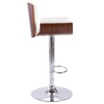 vidaXL Tabouret de bar Blanc Similicuir