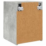 vidaXL Meuble TV mural Béton 30 x 31 x 40 cm Bois d'ingénierie