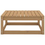 vidaXL Salon de jardin 4 Pièces marron miel bois de pin massif