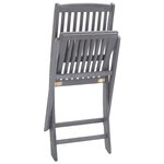 vidaXL Chaises pliables d'extérieur lot de 6 Bois d'acacia solide