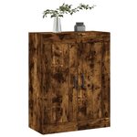 vidaXL Armoire murale chêne fumé 69 5x34x90 cm bois d'ingénierie