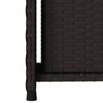 vidaXL Armoire de rangement de jardin noir 50x55x115 cm résine tressée