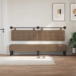 vidaXL Tête de lit suspendue Cappuccino Simili cuir