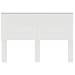 vidaXL Tête de lit avec tête de lit Blanc 150 cm Bois d'ingénierie