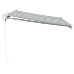 vidaXL Auvent rétractable anthracite/blanc 3x2 5 m tissu et aluminium
